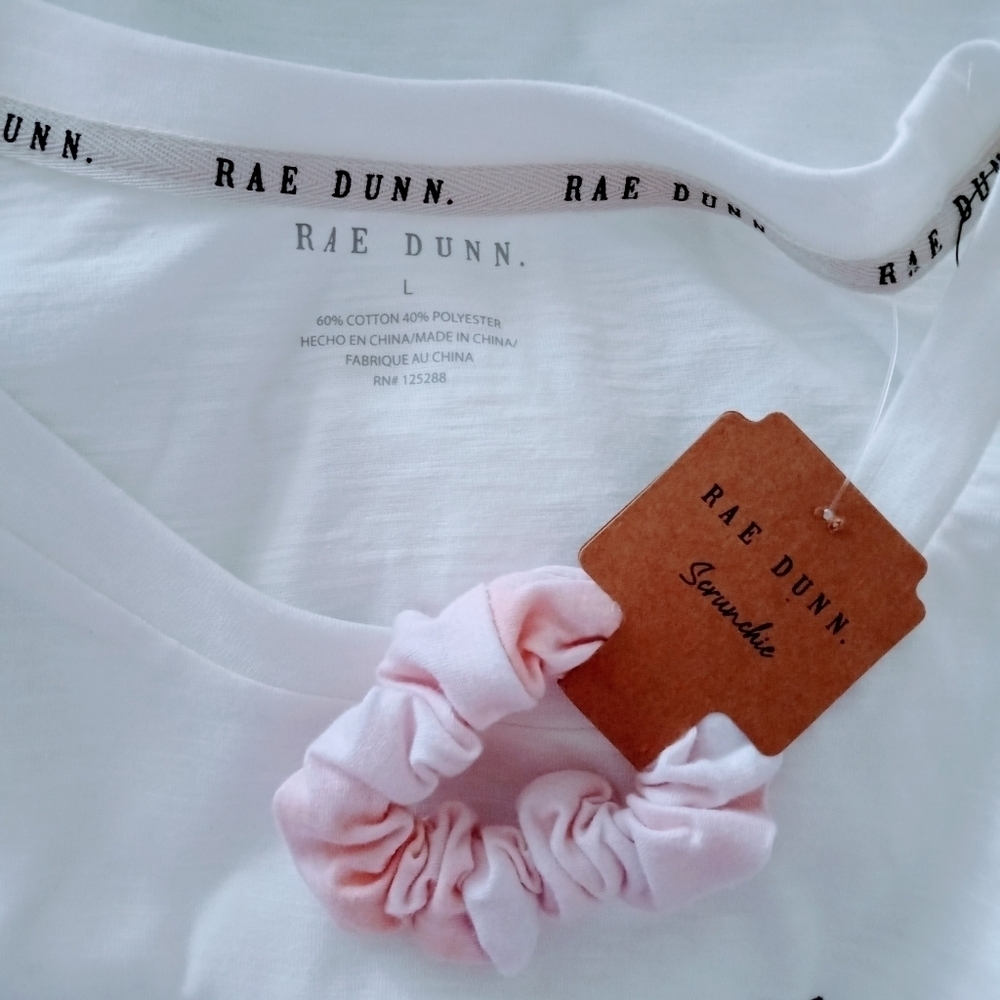 RAE DUNN Bride T-Shirt & Rae Dunn Scrunchie. - Picture 6 of 8